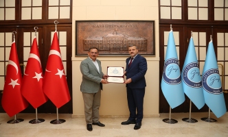 Samsun Büyükşehir Belediye Başkanı Mustafa Demir, Rektörümüz Prof. Dr. Musa Yıldız’ı Ziyaret Etti